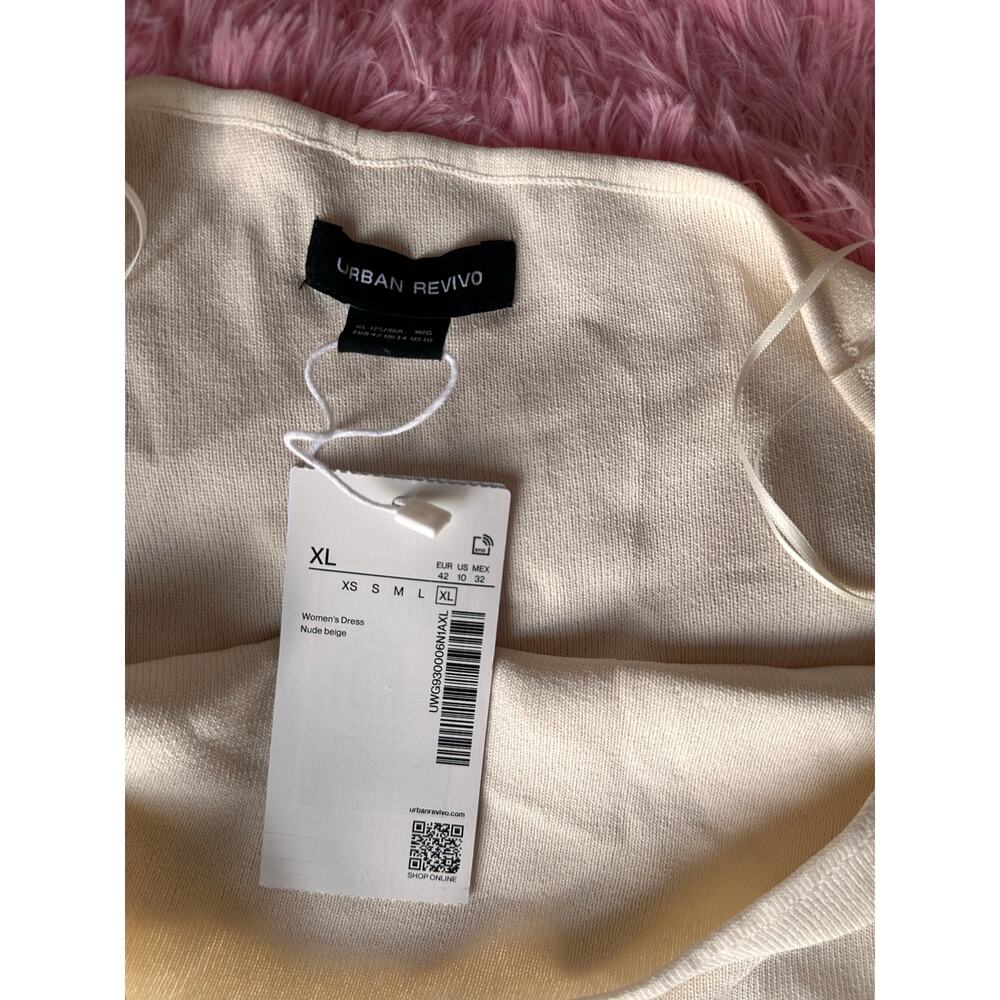 Urban Revivo Nude Beige Maxi Dress US 10 - Picture 3 of 5